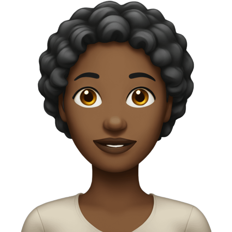 Black woman emoji