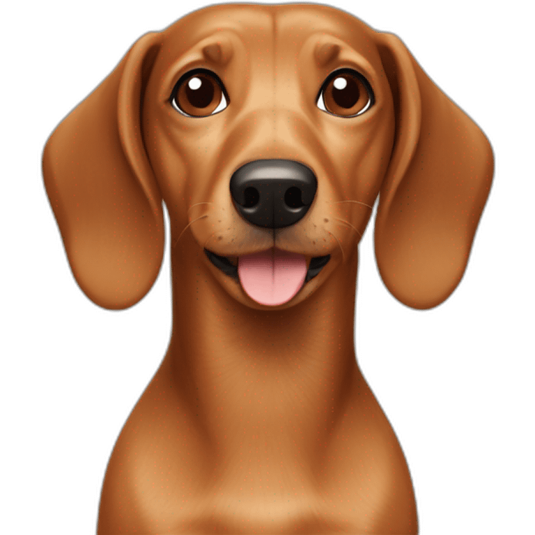 brown dachshund and terrier dog mix emoji