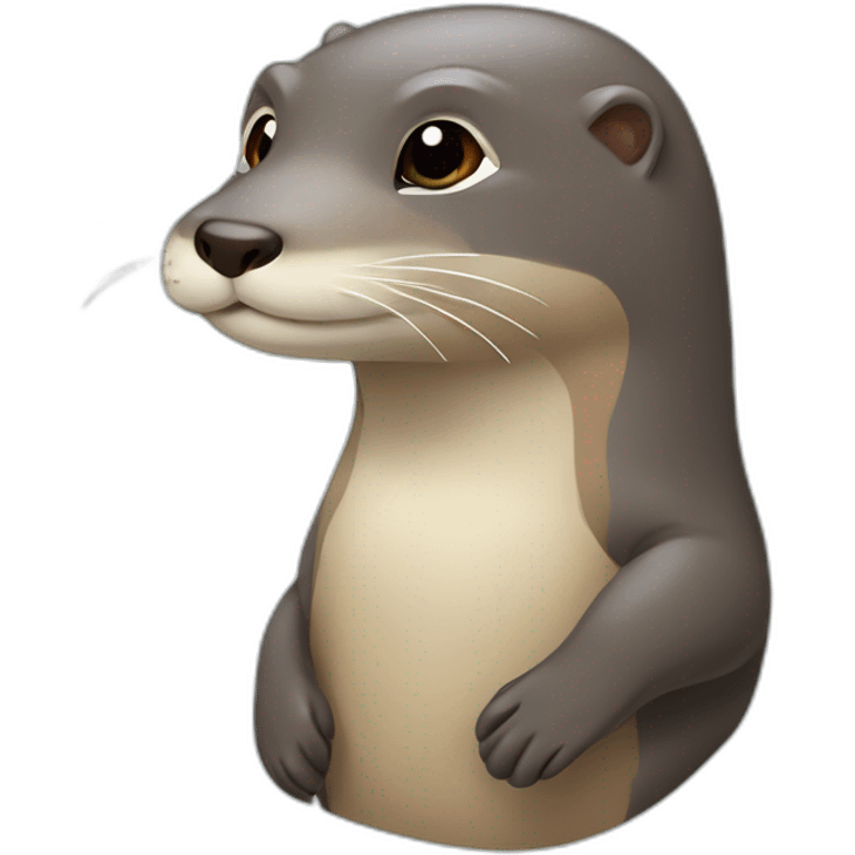 Loutre qui pète des arc en ciel emoji