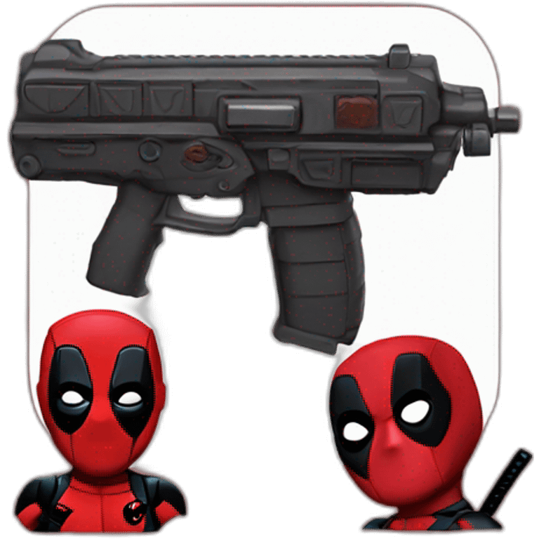 Deadpool and gun emoji