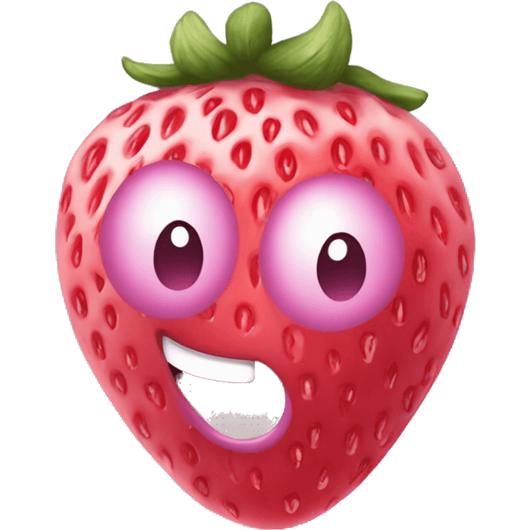 fraise  mauve choquer emoji