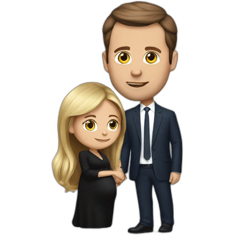 macron pregnant emoji