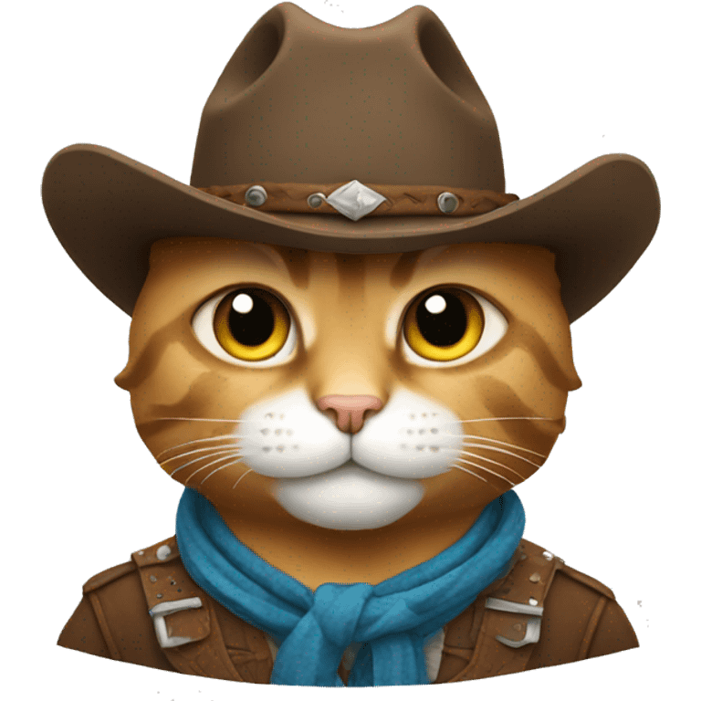 Cowboy cat emoji