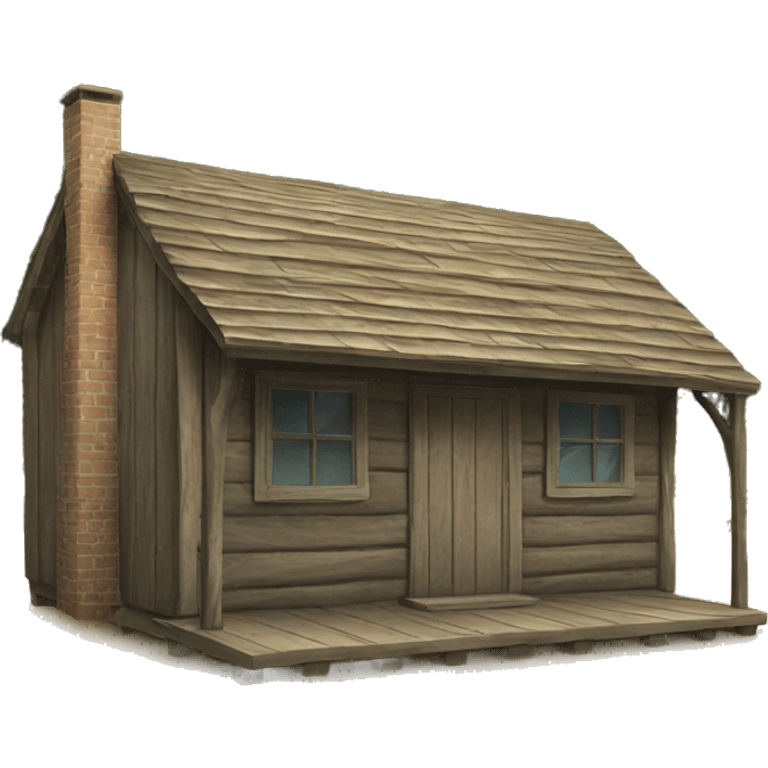 wooden shack emoji