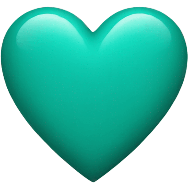 Teal heart emoji