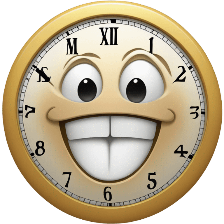 Clock can talk ￼ emoji