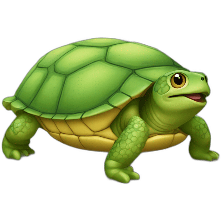 Tortue-sur-grenouille emoji