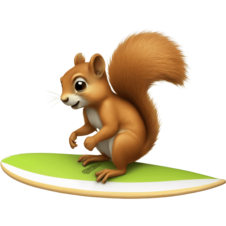 Squirrel on a surfboard  emoji