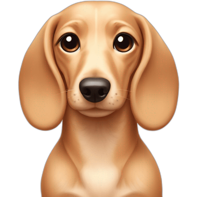 Cream Dachshund blackpink emoji