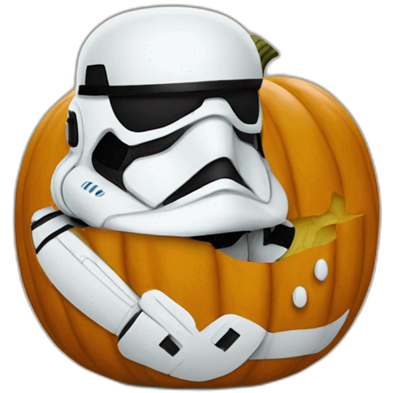 stormtrooper pumpkin  emoji