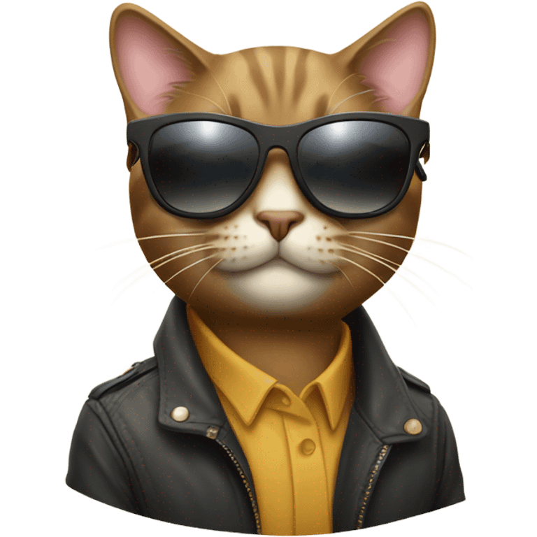 Cat with sunglasses emoji