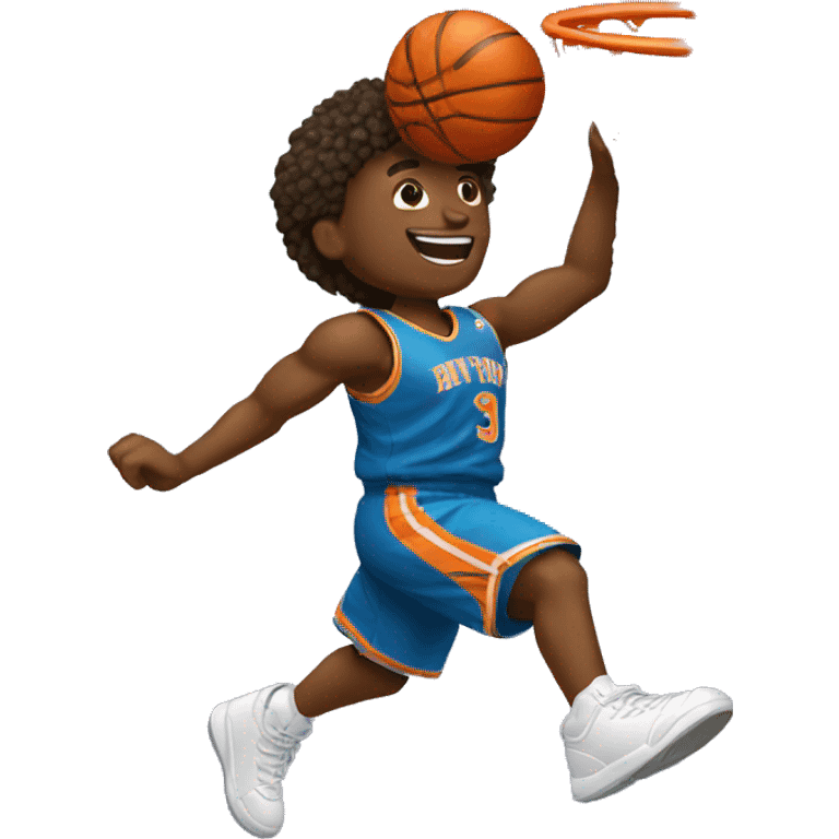 basketball player dunking emoji