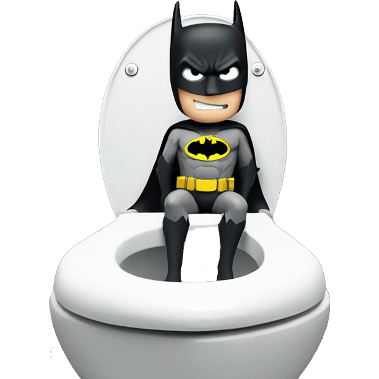 Batman on the toilet emoji