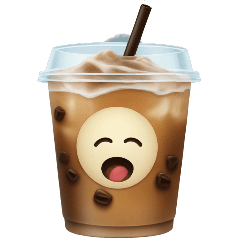 Iced coffee emoji