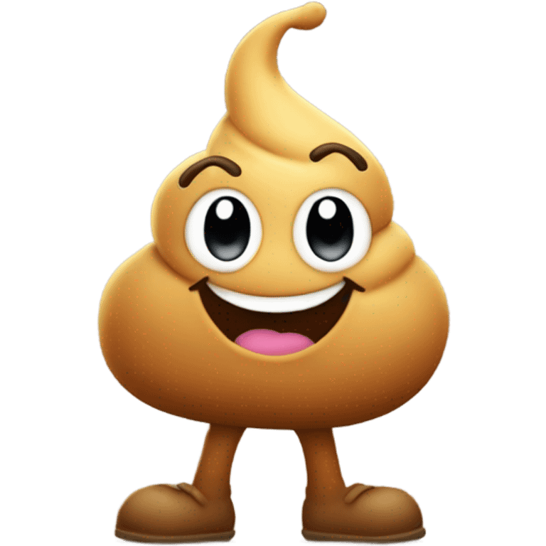 Poop emoji on a walk emoji