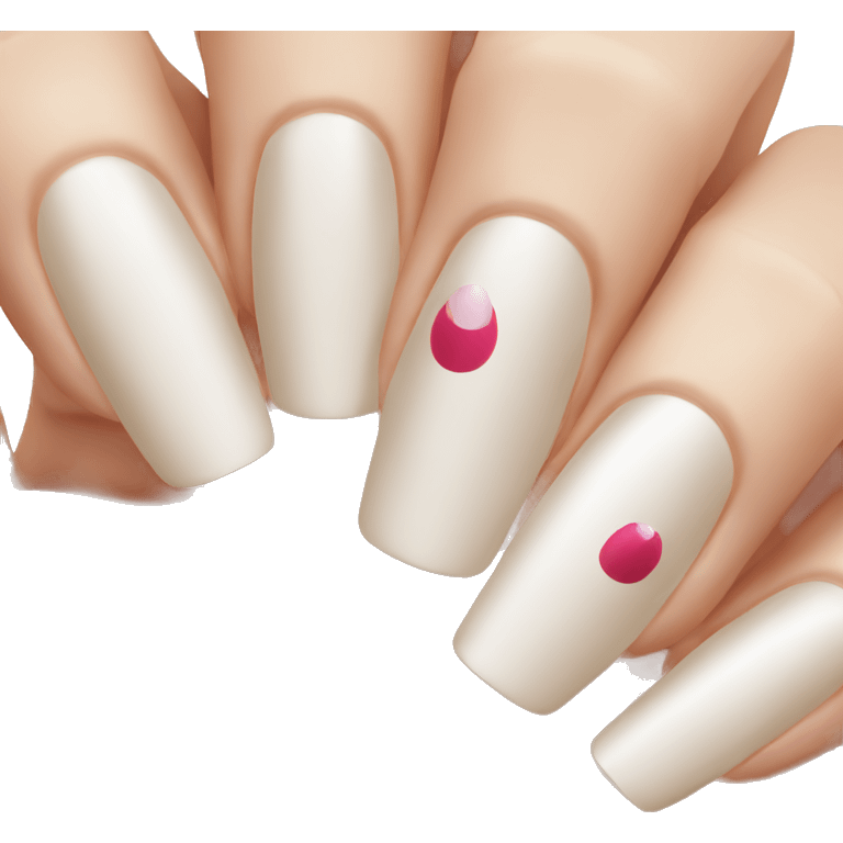 French tip nail emoji