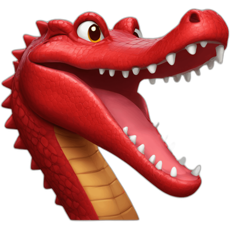 red crocodile emoji