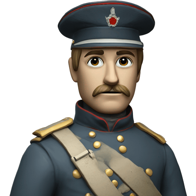 soldier in the Crimean War with a plaster cast on his arm emoji