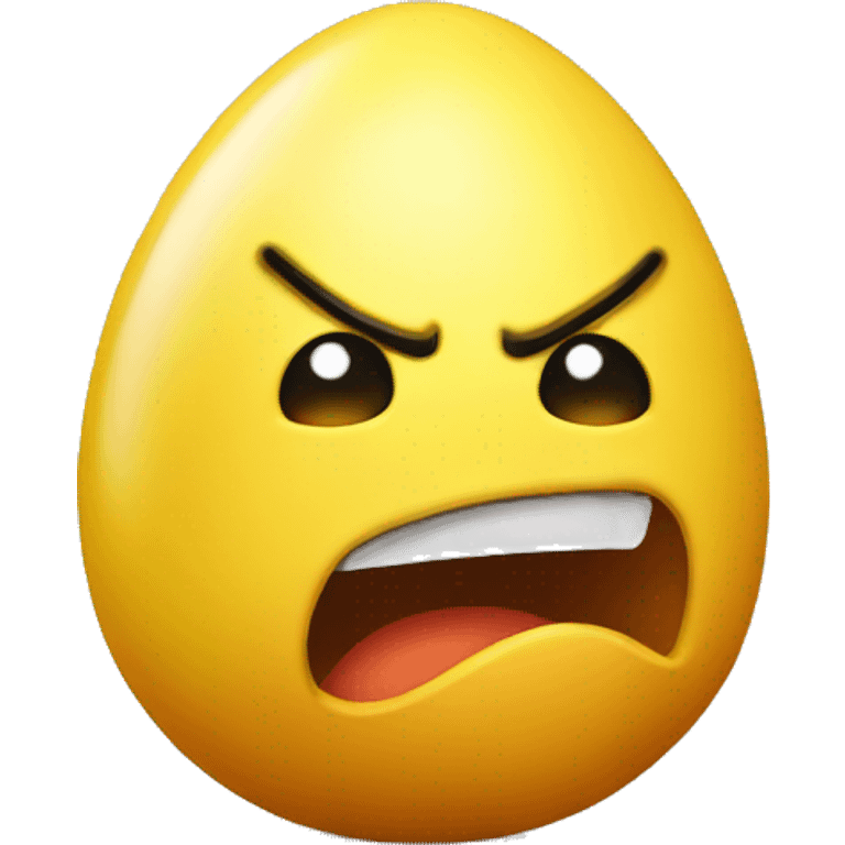 angry bad yellow egg emoji