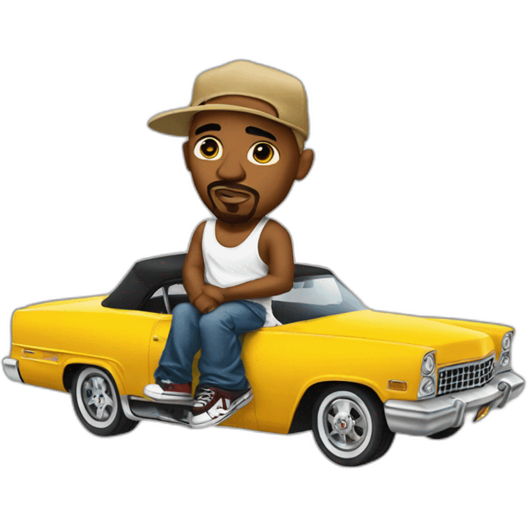 Tupac in lowrider emoji