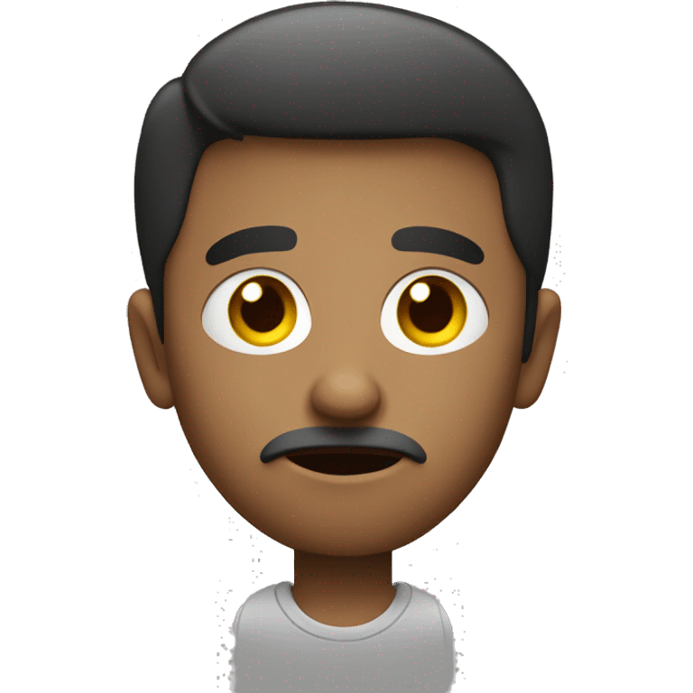 interested curious guy holding his hands together, raising one eye brow, mogging emoji