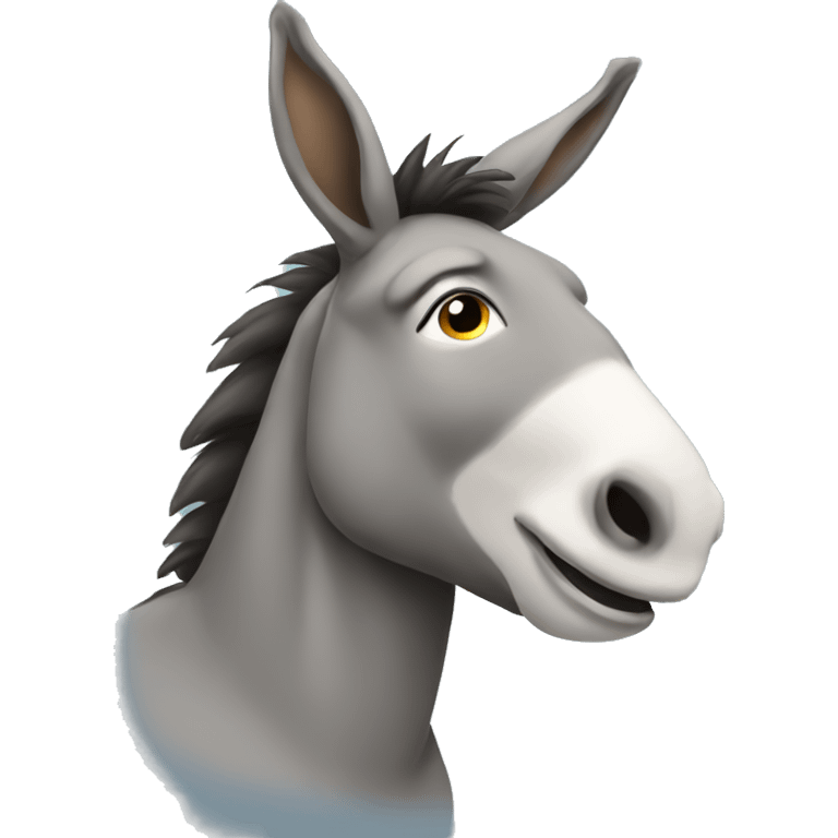 Donkey sitting down emoji