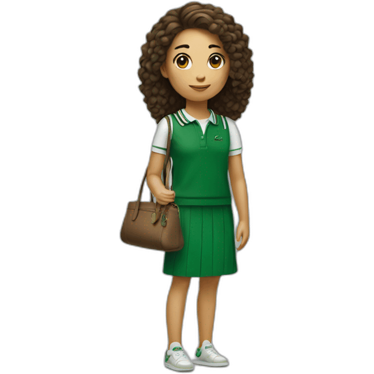 Lacoste bag girl emoji