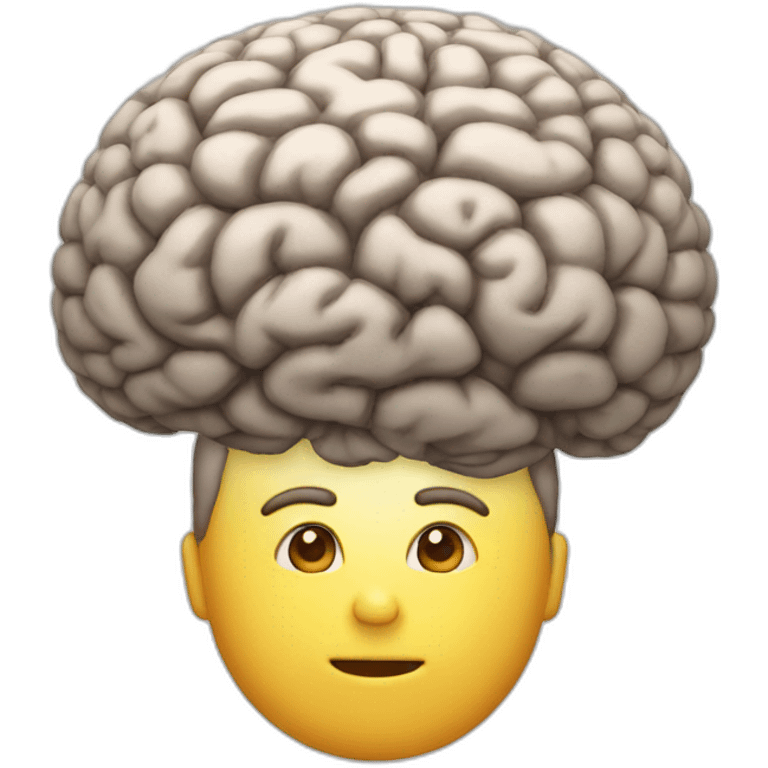 big brain emoji