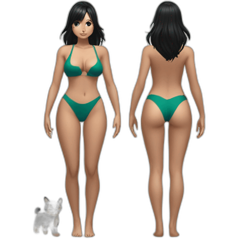 nico robin full body pawg small swimsuit back emoji