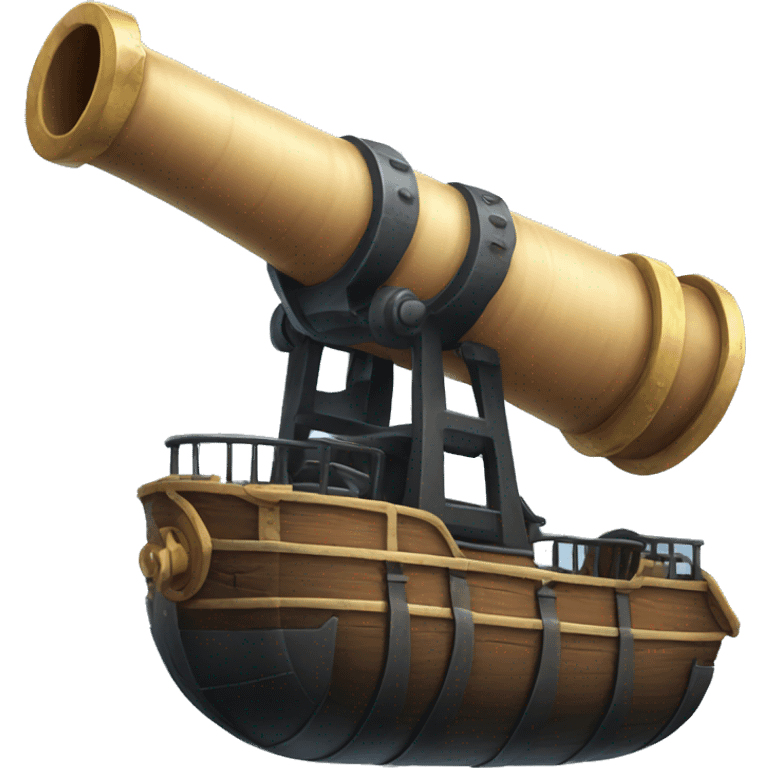 the ship cannon  emoji