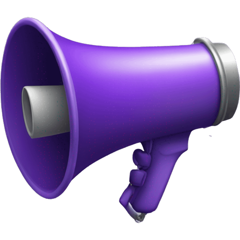 purple megaphone emoji