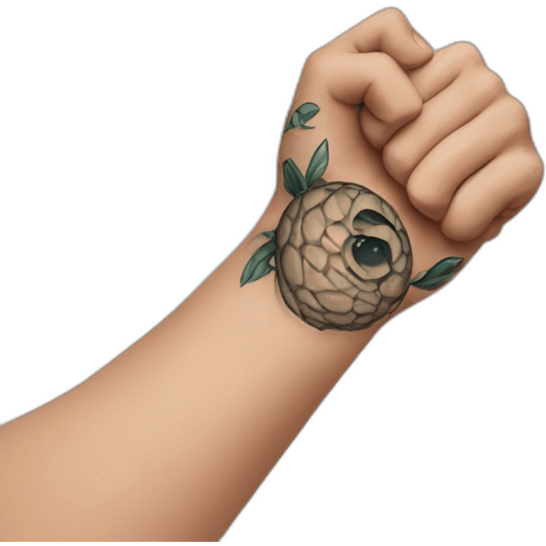 tatooed arm emoji