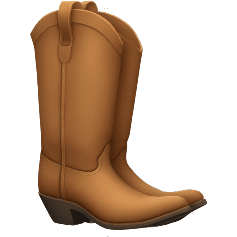 Light brown cowboy boots emoji