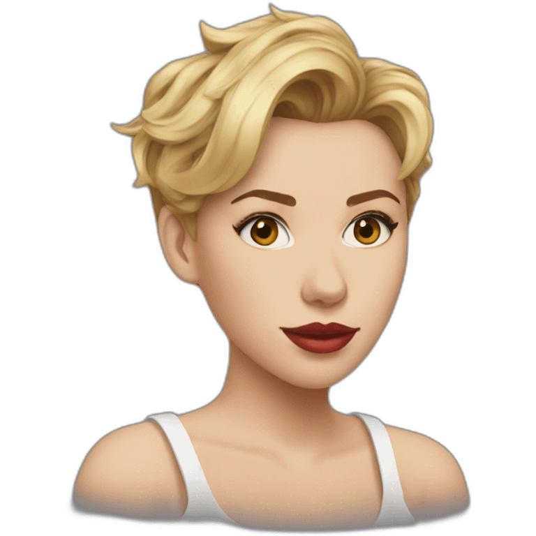 realistic scarlett johansson emoji