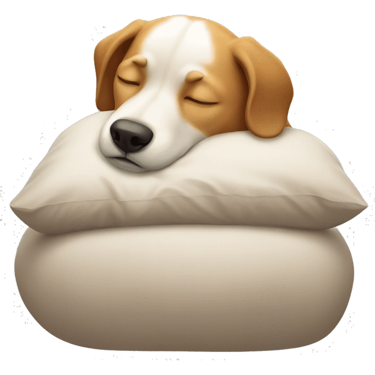 Dog sleeping emoji