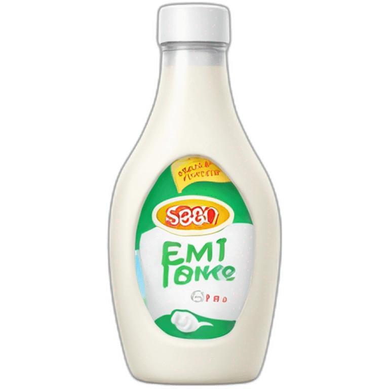 white Squeeze Sauce Bottle emoji