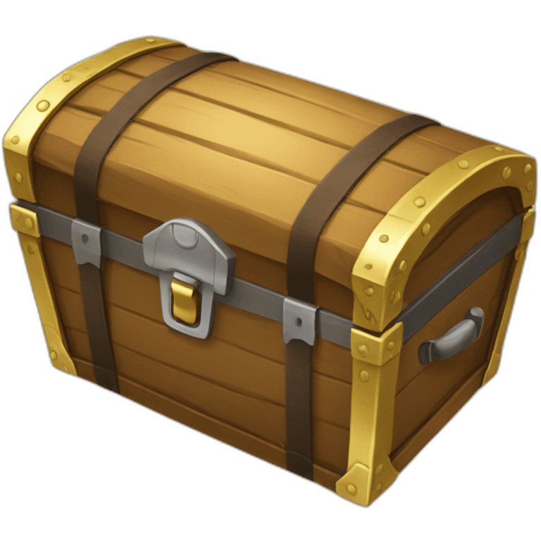 Treasure trunk with parachute emoji