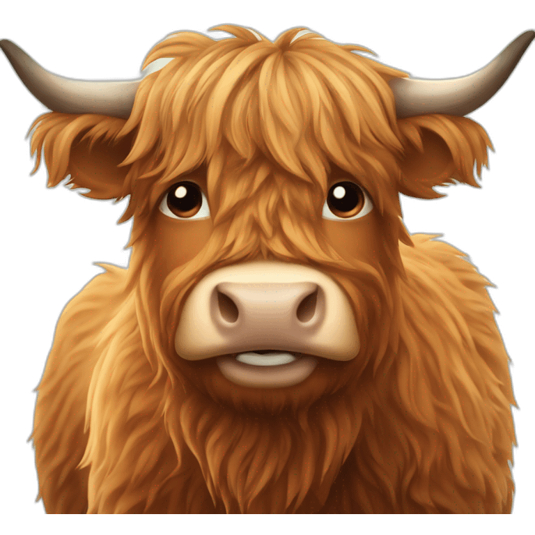 Scottish highland cow emoji