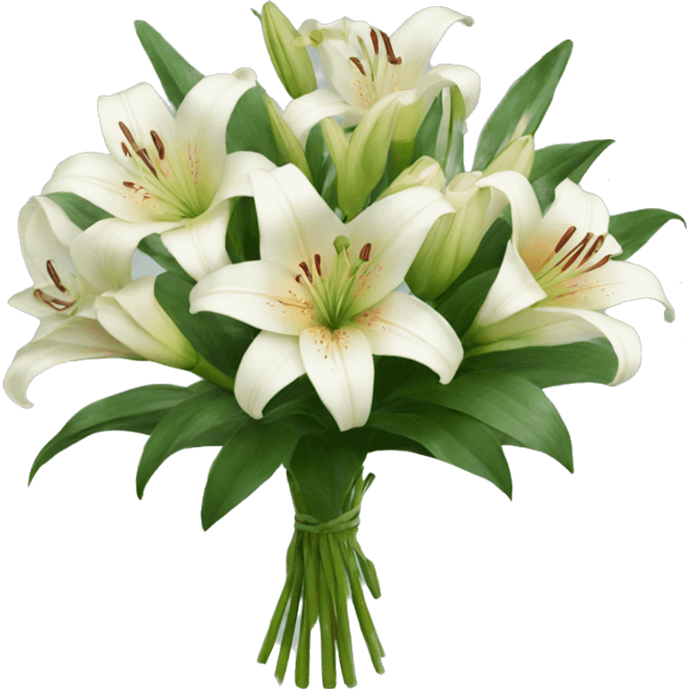 Bouquet of lilies emoji