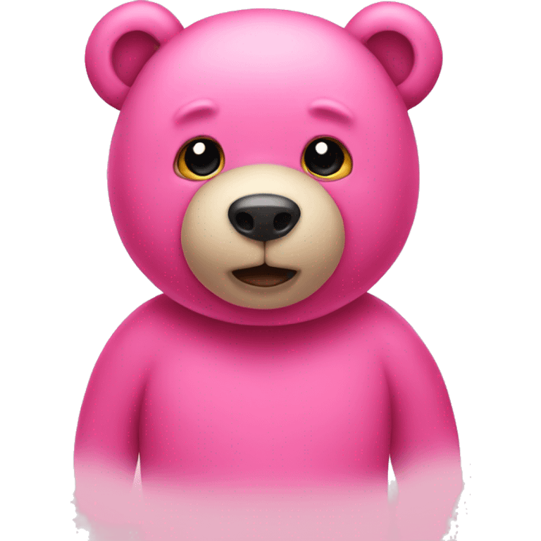 Pink bear  emoji