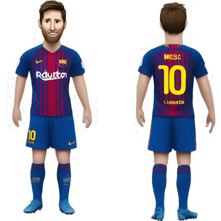 Messi manipulant un photocopieuse  emoji