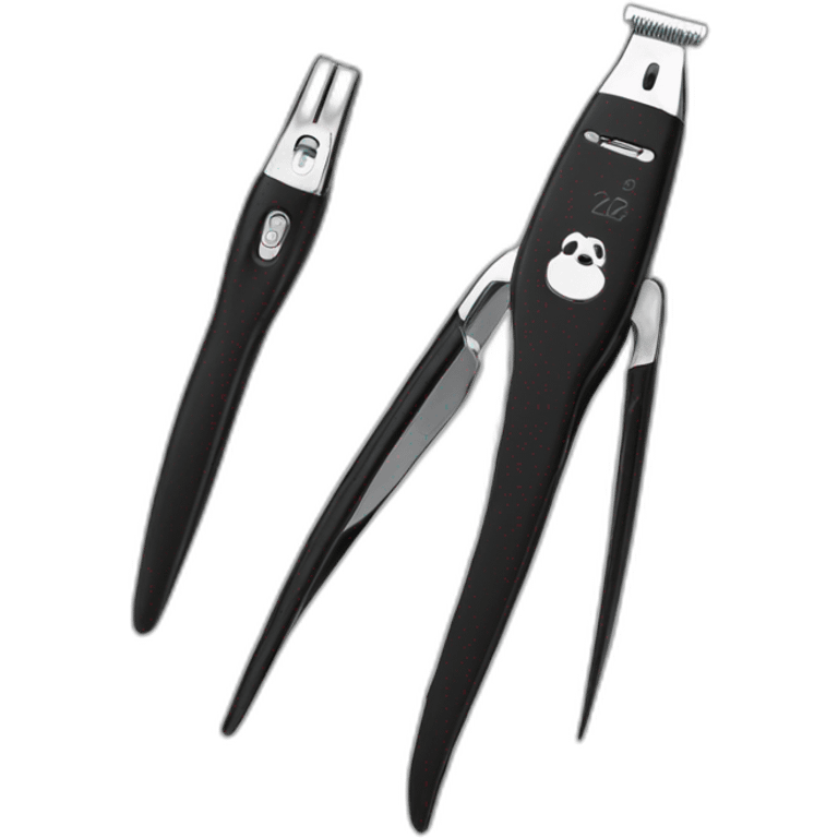 black colored Manicure Set Nail Clippers emoji