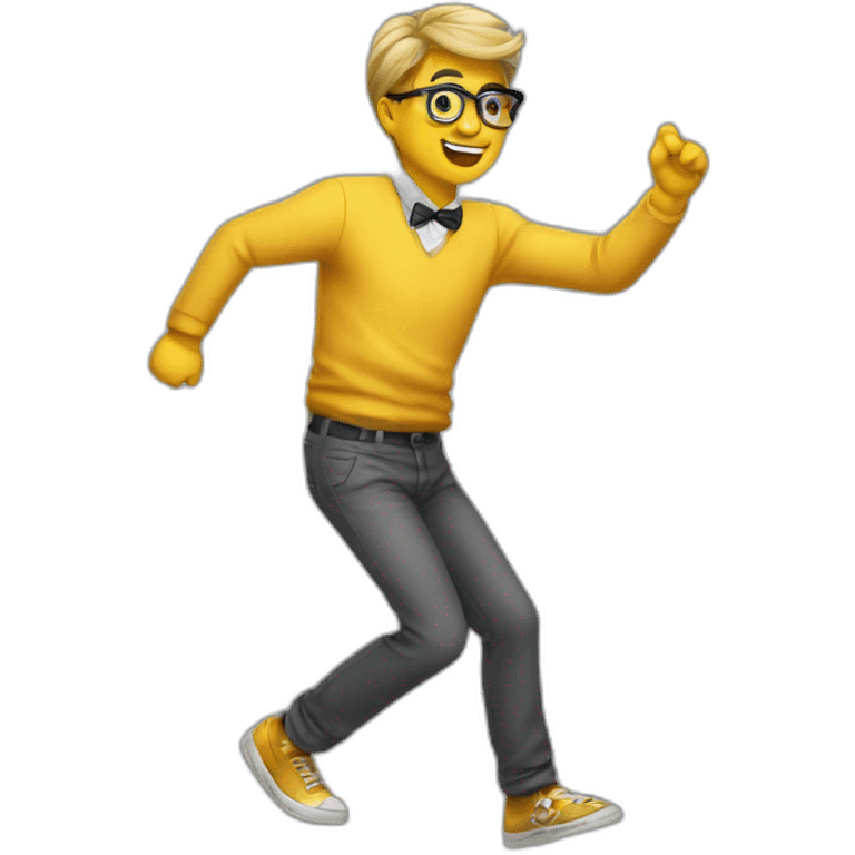 dancing nerd emoji