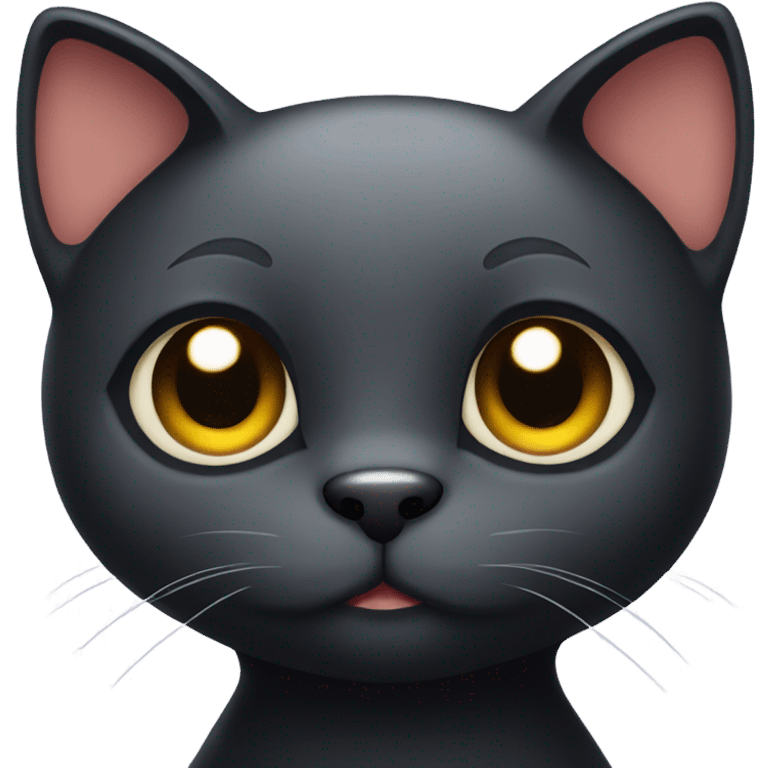 Cute black cat emoji