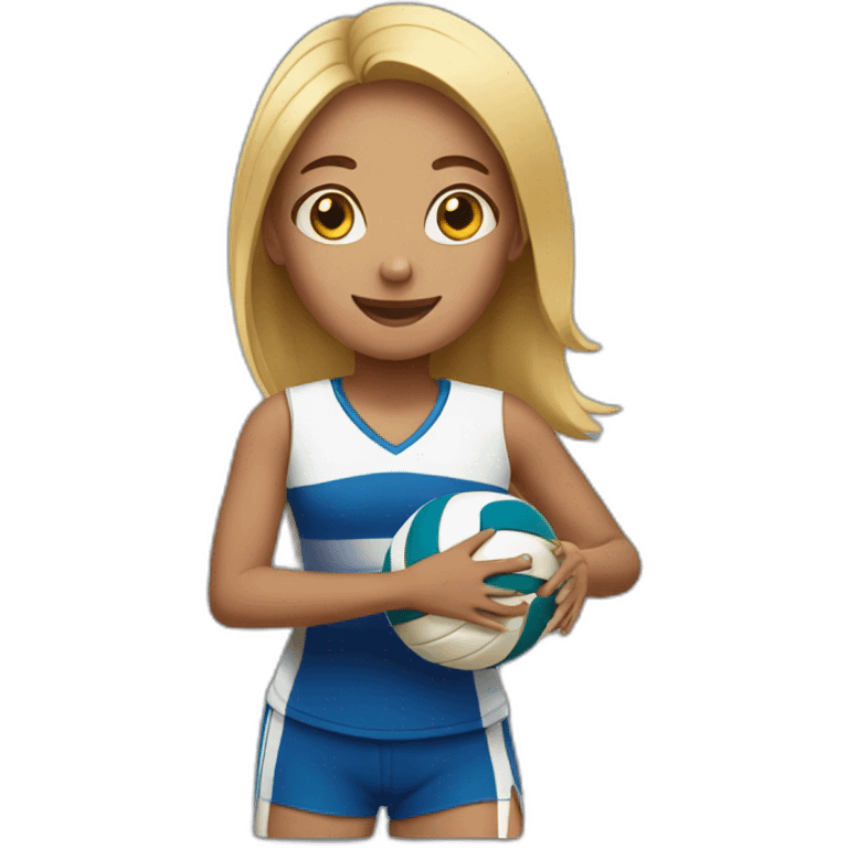 Girl playing volleyball  emoji