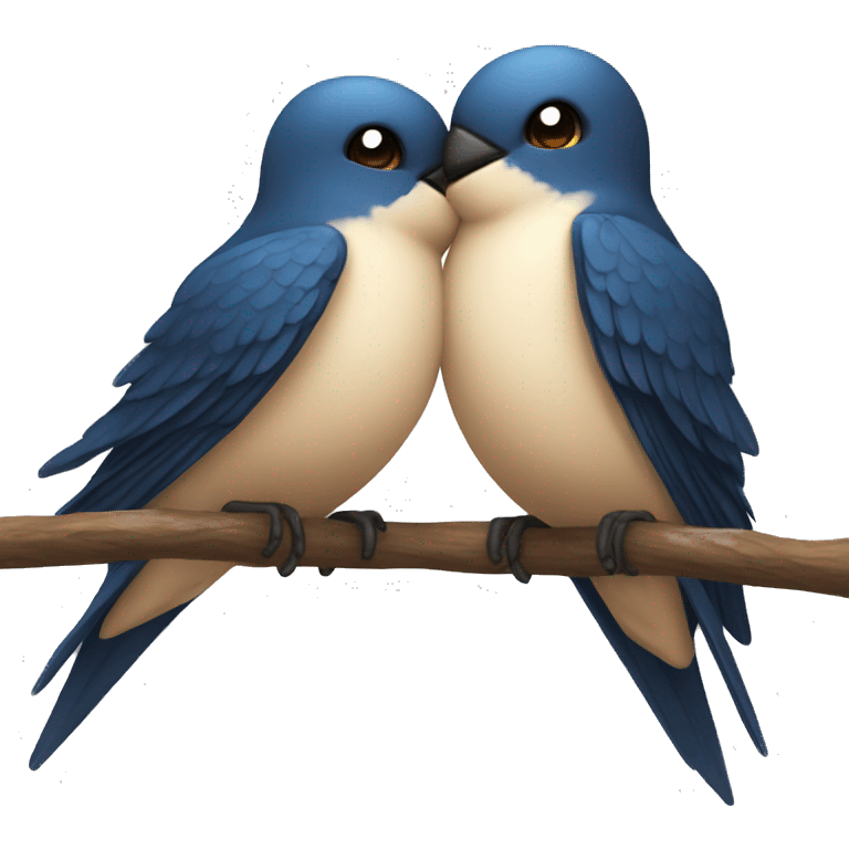 2 swallows in love emoji