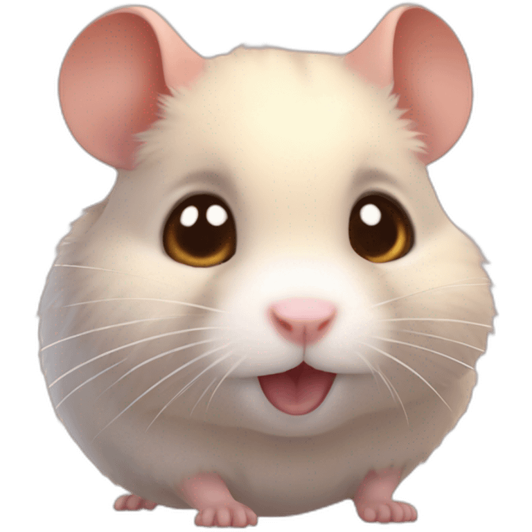 Hamster fou emoji