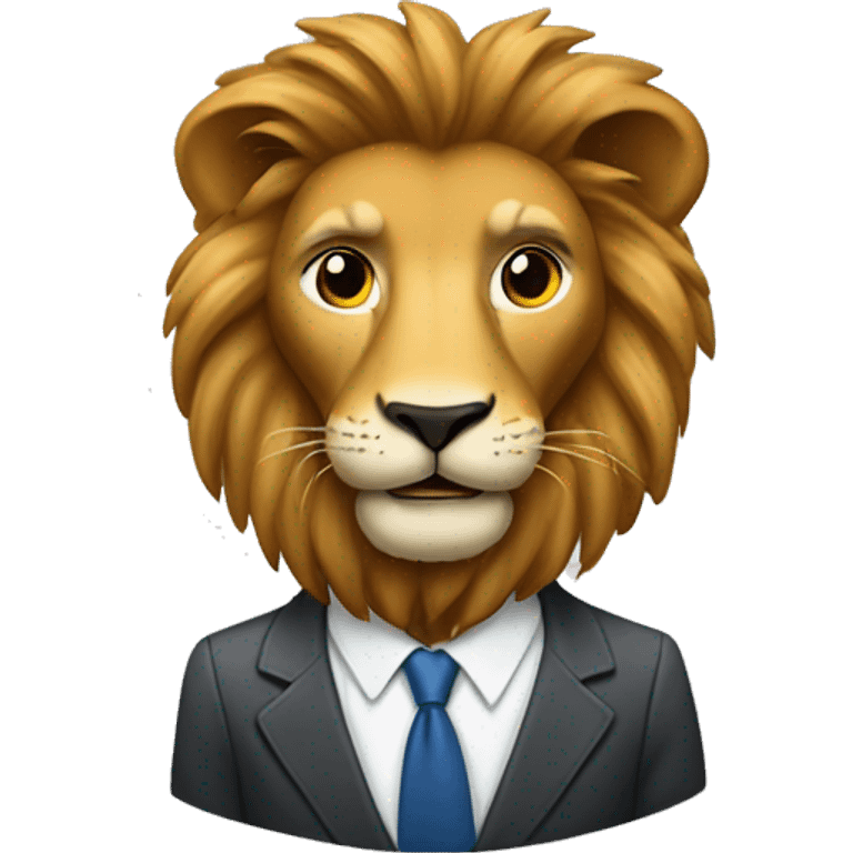 buissness man lion emoji