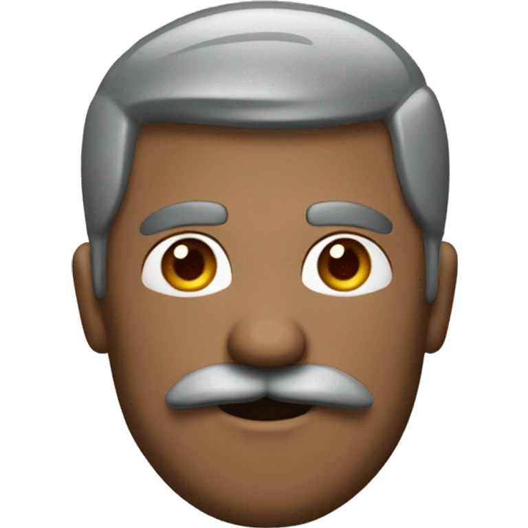 Man with a mustache hanging emoji