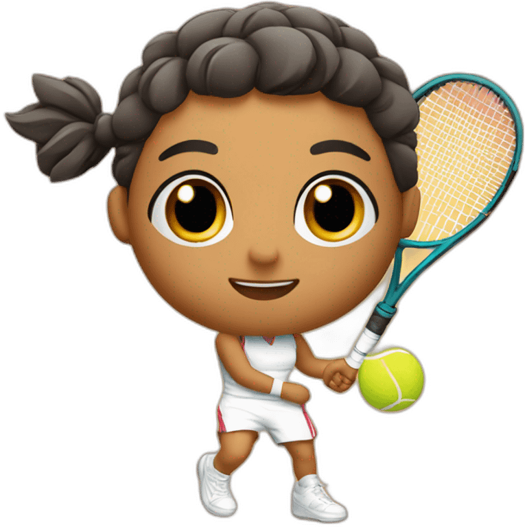 Kawaii Spanish tennis player emoji